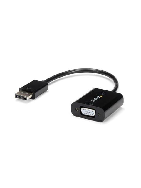 STARTECH ADAPTADOR CONVERTIDOR DISPLAYPORT MACHO - VGA HEMBRA 10CM NEGRO