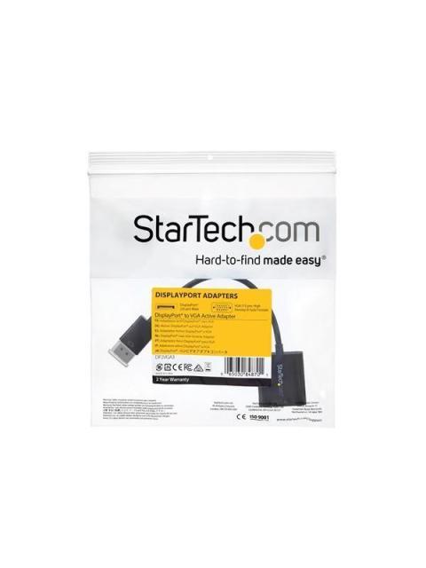 STARTECH ADAPTADOR CONVERTIDOR DISPLAYPORT MACHO - VGA HEMBRA 10CM NEGRO - Imagen 2