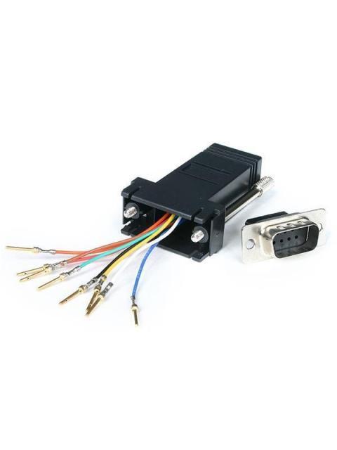 STARTECH ADAPTADOR DB9 MACHO - RJ45 HEMBRA NEGRO