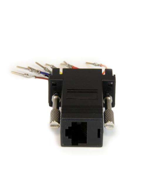 STARTECH ADAPTADOR DB9 MACHO - RJ45 HEMBRA NEGRO - Imagen 2