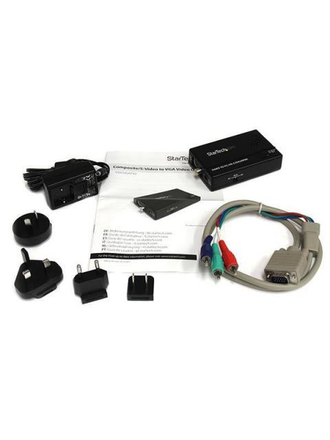 STARTECH ADAPTADOR DE S-VIDEO MACHO - VGA HEMBRA NEGRO - Imagen 6