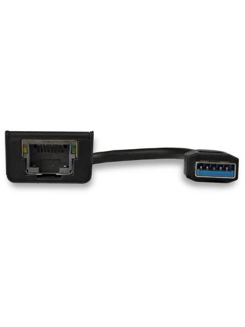 STARTECH ADAPTADOR DE TARJETA DE RED EXTERNA NIC USB 3.0 MACHO - GIGABIT ETHERNET RJ-45 HEMBRA 1GBPS NEGRO - Imagen 3