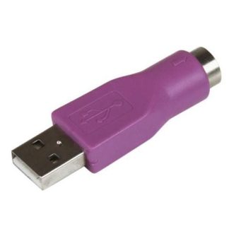 STARTECH ADAPTADOR DE TECLADO PS-2 HEMBRA - USB MACHO MORADO