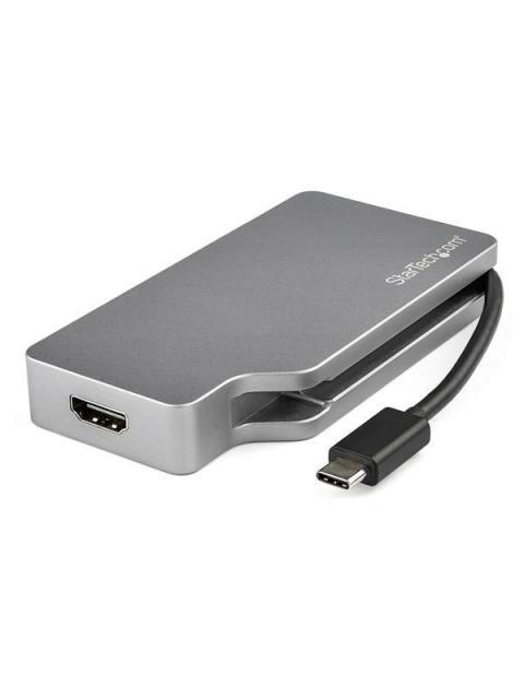 STARTECH ADAPTADOR DE VIDEO USB-C MACHO - VGA-DVI-HDMI-MDP HEMBRA GRIS