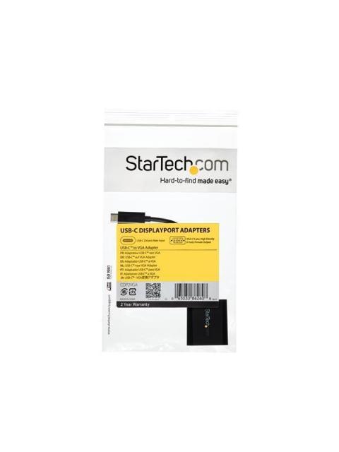 STARTECH ADAPTADOR DE VIDEO USB C - VGA NEGRO - Imagen 2