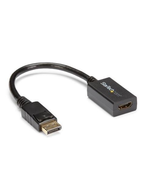 STARTECH ADAPTADOR DISPLAYPORT 1.2 MACHO - HDMI HEMBRA 1080P NEGRO