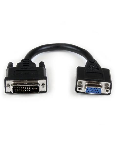 STARTECH ADAPTADOR DVI MACHO - VGA HEMBRA 20CM NEGRO