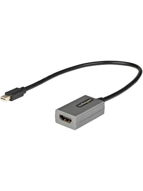 STARTECH ADAPTADOR MINI DISPLAYPORT 1.2 MACHO - HDMI HEMBRA 1080P GRIS-NEGRO