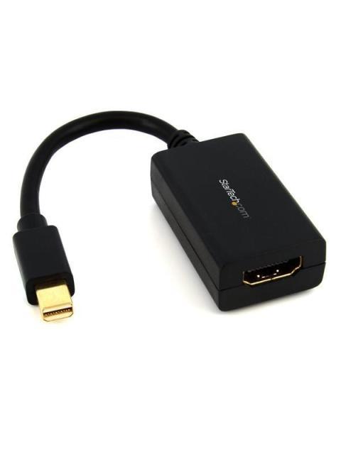 STARTECH ADAPTADOR MINI DISPLAYPORT 1.2 MACHO - HDMI HEMBRA 1080P NEGRO