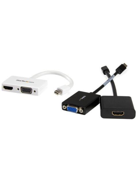 STARTECH ADAPTADOR MINI DISPLAYPORT 1.2 - HDMI-VGA 1080P BLANCO