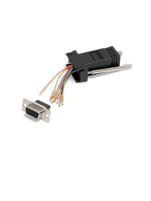 STARTECH ADAPTADOR MODULAR SERIAL DB9 HEMBRA - RJ-45 HEMBRA NEGRO