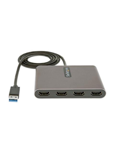 STARTECH  ADAPTADOR USB 3.0 MACHO - 4X HDMI HEMBRA GRIS - Imagen 3