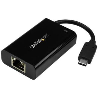 STARTECH ADAPTADOR USB-C DE RED ETHERNET GIGABIT CON ENTREGA DE POTENCIA 1000 MBIT-S NEGRO