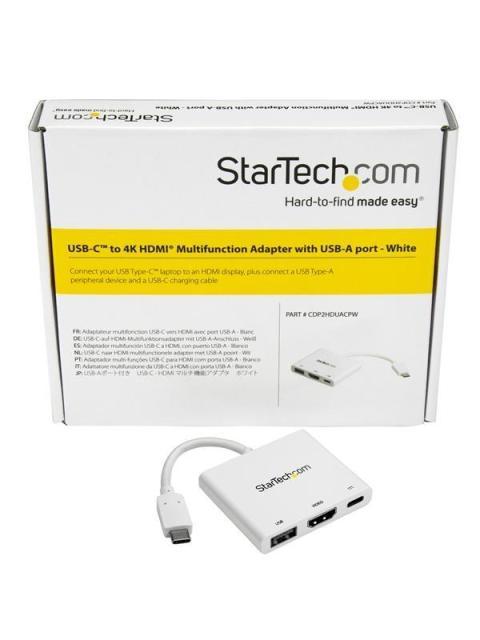 STARTECH ADAPTADOR USB-C MACHO - HDMI 4K HEMBRA BLANCO - Imagen 3