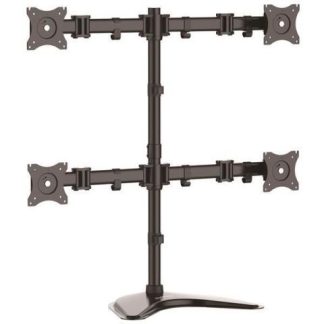 STARTECH  BASE DE SOPORTE AJUSTABLE VESA PARA 4 MONITORES 13 - 27 8KG NEGRO