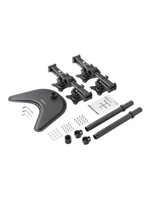 STARTECH BASE DE SOPORTE AJUSTABLE VESA PARA 4 MONITORES 13 - 27 8KG NEGRO - Imagen 5