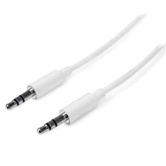 STARTECH  CABLE 3.5MM MACHO - 3.5MM MACHO 1 METRO BLANCO