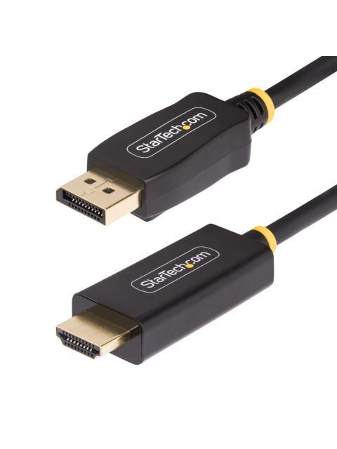 STARTECH CABLE ADAPTADOR DE VIDEO DISPLAYPORT MACHO - HDMI MACHO 4K 2 METROS NEGRO
