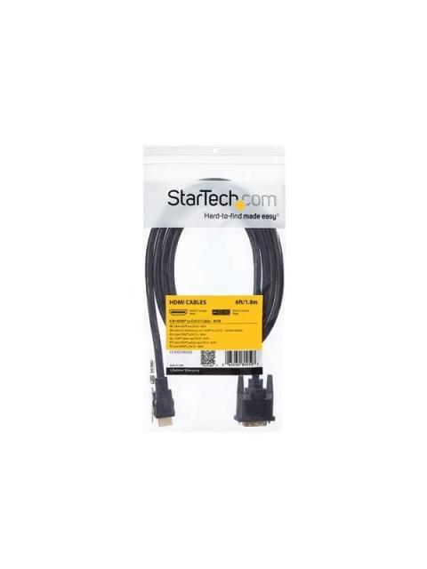 STARTECH CABLE HDMI MACHO - DVI-D MACHO 1.83 METROS NEGRO - Imagen 6