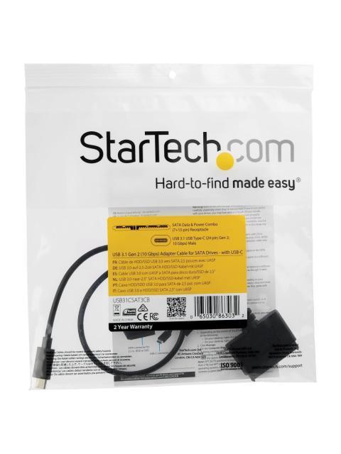 STARTECH  CABLE ADAPTADOR USB 3.1 - SATA PARA UNIDADES DE DISCO 2.5 - Imagen 4