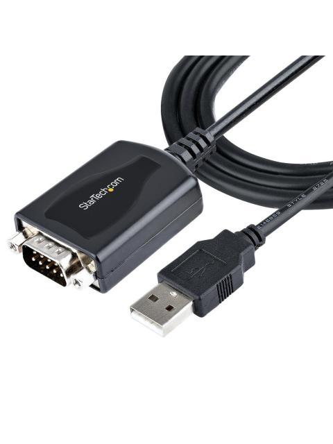 STARTECH  CABLE DB-9 MACHO - USB A 2.0 MACHO 90CM NEGRO