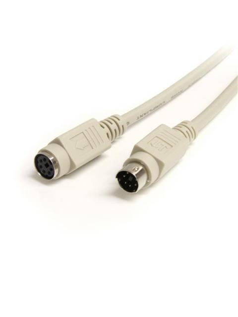 STARTECH CABLE DE EXTENSION PS-2 MACHO - PS-2 HEMBRA 1.8 METROS BEIGE