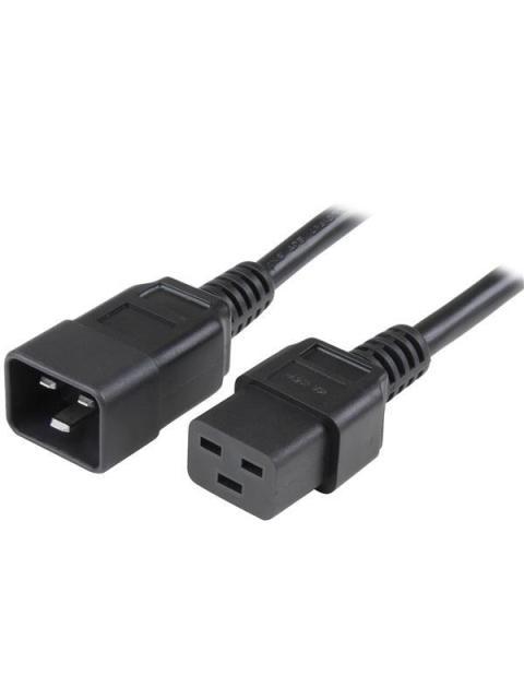 STARTECH CABLE DE PODER C20 ACOPLADOR MACHO - C19 ACOPLADOR HEMBRA 1.8 METROS NEGRO