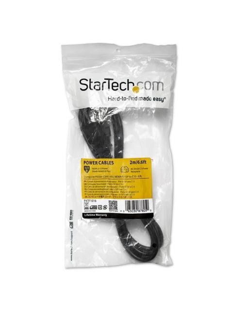 STARTECH CABLE DE PODER NEMA 5-15P MACHO - C13 COUPLER HEMBRA 1.8 METROS NEGRO - Imagen 6