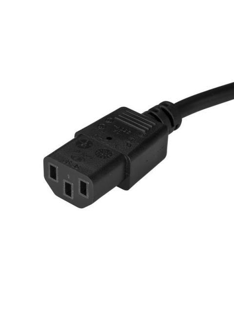 STARTECH CABLE DE PODER NEMA 5-15P MACHO - C13 COUPLER HEMBRA 3 METROS NEGRO - Imagen 4