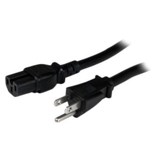 STARTECH CABLE DE PODER NEMA 5-15P MACHO - C15 MACHO 2.4 METROS NEGRO
