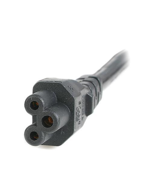 STARTECH  CABLE DE PODER PARA LAPTOP NEMA 5-15P - C5 COUPLER 1.8 METROS NEGRO - Imagen 3