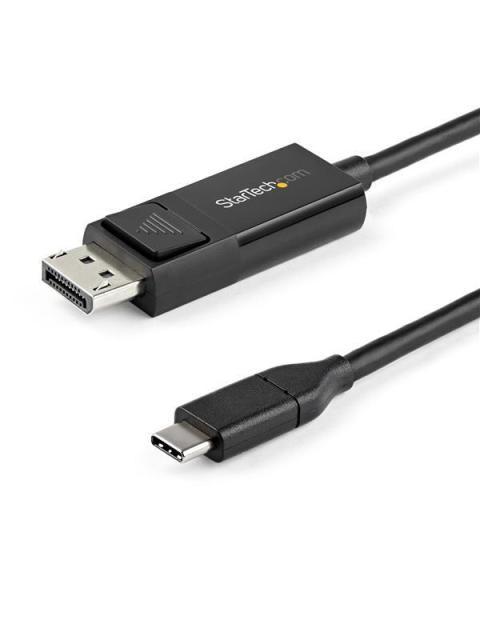 STARTECH CABLE DISPLAYPORT 1.2 MACHO - USB C MACHO 8K 30HZ 1 METRO NEGRO