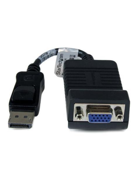 STARTECH CABLE DISPLAYPORT 1.2 MACHO - VGA 25CM NEGRO