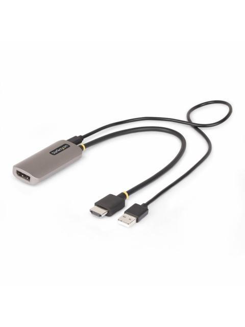 STARTECH CABLE DISPLAYPORT 1.4 HEMBRA - HDMI 2.1 MACHO FULL HD 120HZ 31 CM NEGRO-PLATA