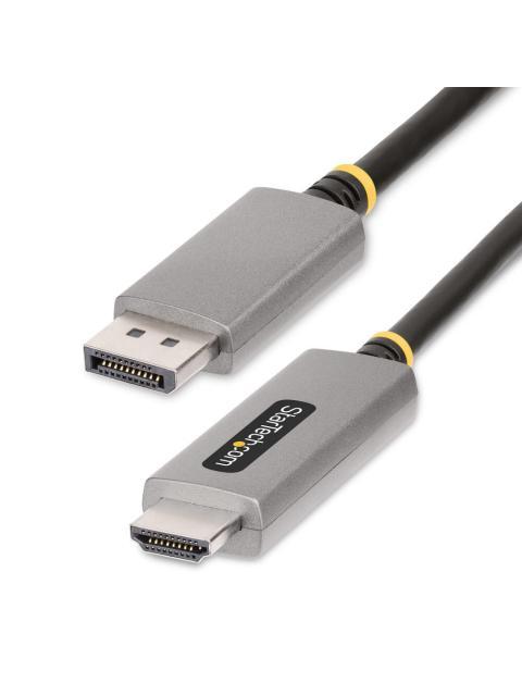 STARTECH  CABLE DISPLAYPORT 1.4 MACHO - HDMI 2.1 MACHO 144HZ 2 METROS NEGRO-GRIS