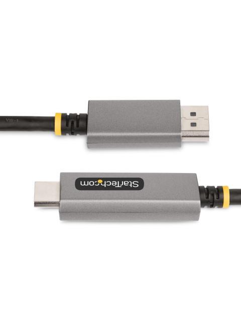 STARTECH  CABLE DISPLAYPORT 1.4 MACHO - HDMI 2.1 MACHO 144HZ 2 METROS NEGRO-GRIS - Imagen 4