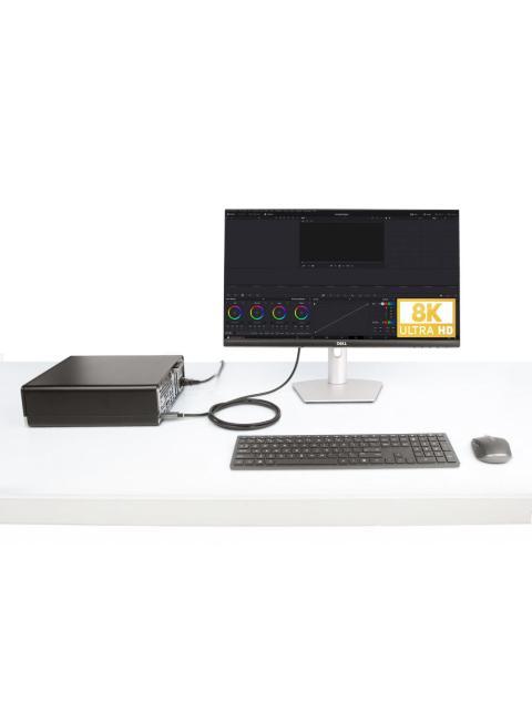 STARTECH  CABLE DISPLAYPORT 1.4 MACHO - HDMI 2.1 MACHO 144HZ 2 METROS NEGRO-GRIS - Imagen 7