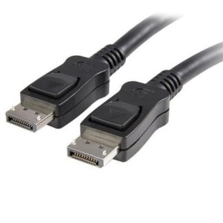 STARTECH  CABLE DISPLAYPORT CON CERTIFICACION VESA DISPLAYPORT 1.2 MACHO - DISPLAYPORT 1.2 MACHO 4K 1.8 METROS NEGRO CON CIERRE DE SEGURIDAD