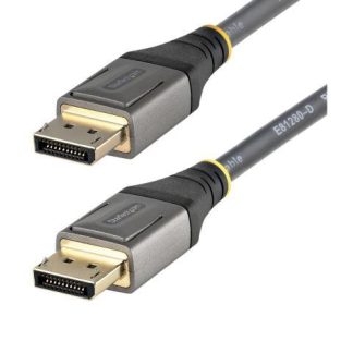 STARTECH  CABLE DISPLAYPORT CON CERTIFICACION VESA DISPLAYPORT 1.4 MACHO - DISPLAYPORT 1.4 MACHO 8K 120HZ 1 METRO GRIS-NEGRO