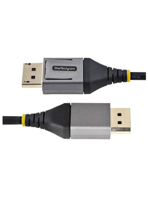 STARTECH CABLE DISPLAYPORT CON CERTIFICACION VESA DISPLAYPORT 1.4 MACHO - DISPLAYPORT 1.4 MACHO 8K 120HZ 1 METRO GRIS-NEGRO - Imagen 2