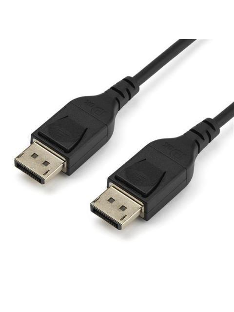 STARTECH CABLE DISPLAYPORT CON CERTIFICACION VESA DISPLAYPORT 1.4 MACHO - DISPLAYPORT 1.4 MACHO 8K 60HZ 2 METROS NEGRO