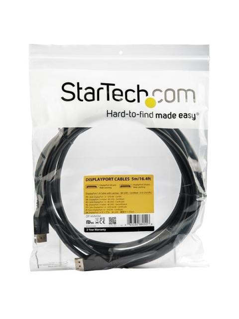 STARTECH CABLE DISPLAYPORT 1.4 MACHO - DISPLAYPORT 1.4 MACHO 8K 60HZ 5 METROS NEGRO - Imagen 2