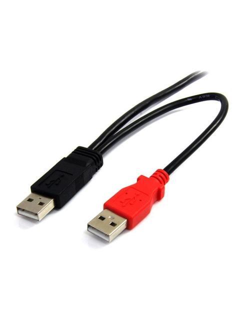STARTECH CABLE EN Y PARA DISCOS DUROS EXTERNOS 2X USB A MACHO - 1X MINI USB B MACHO 1.8 METROS NEGRO - Imagen 4