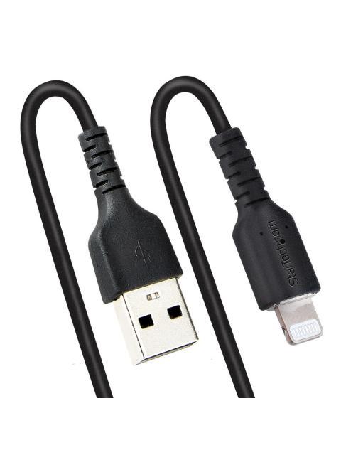 STARTECH CABLE ESPIRAL LIGHTNING MACHO - USB A MACHO 50CM NEGRO - Imagen 5