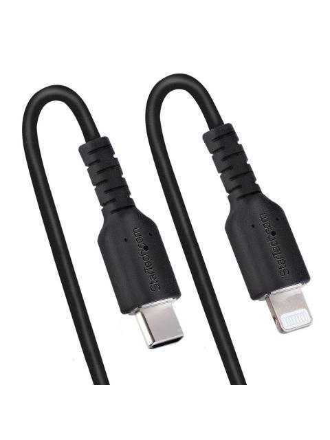 STARTECH CABLE ESPIRAL LIGHTNING MACHO - USB-C MACHO 50CM NEGRO - Imagen 5