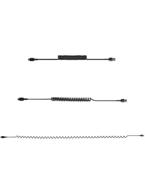 STARTECH CABLE ESPIRAL USB-A MACHO - USB-C MACHO 1 METRO NEGRO - Imagen 4