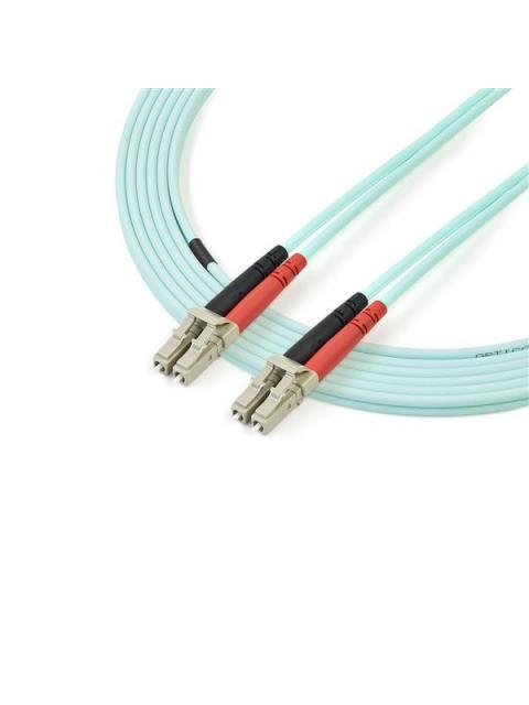 STARTECH CABLE FIBRA OPTICA DUPLEX MULTIMODO OM4 LC MACHO - LC MACHO 50-125M 3 METROS AQUA - Imagen 3