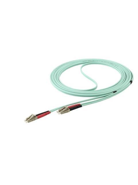 STARTECH CABLE FIBRA OPTICA DUPLEX MULTIMODO OM4 LC MACHO - LC MACHO 50-125M 5 METROS AQUA - Imagen 4