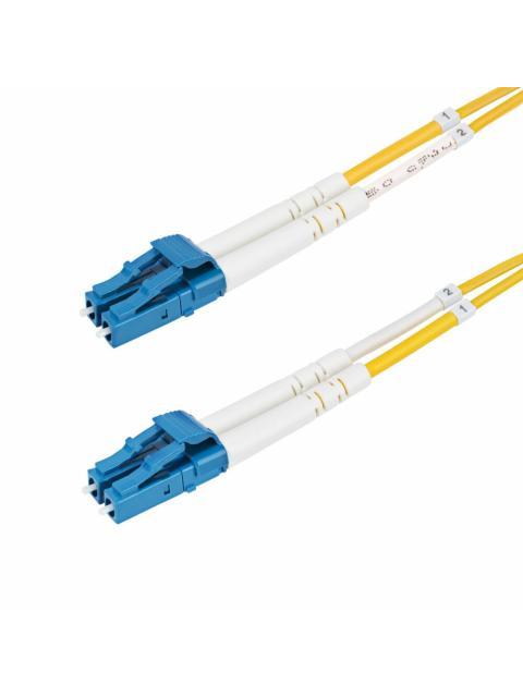 STARTECH CABLE FIBRA OPTICA MONOMODO OS2 LC MACHO - LC MACHO NUCLEO 9?M CUBIERTA 125?M 1 METRO AMARILLO