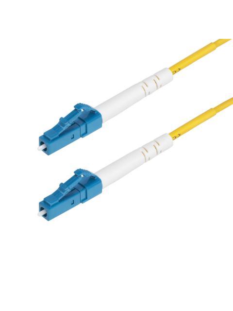 STARTECH CABLE FIBRA OPTICA MONOMODO OS2 LC MACHO - LC MACHO NUCLEO 9?M CUBIERTA 125?M 2 METROS AMARILLO